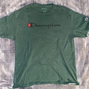 Champion Green T shirt Mens Large